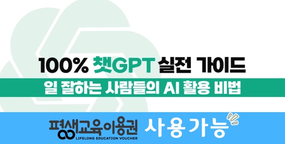 100% 챗GPT 실전 가이드 : 일 잘하는 사람들의 AI 활용비법 step1