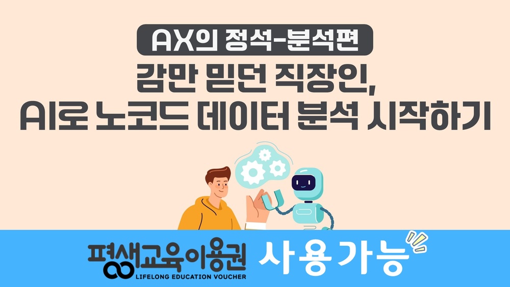 [AX의 정석-분석편] 감만 믿던 직장인, AI로 노코드 데이터 분석 시작하기
