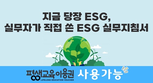 지금 당장 ESG, 실무자가 직접 쓴 ESG 실무지침서