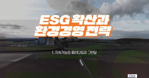ESG 확산과 환경경영(지속가능경영) 전략
